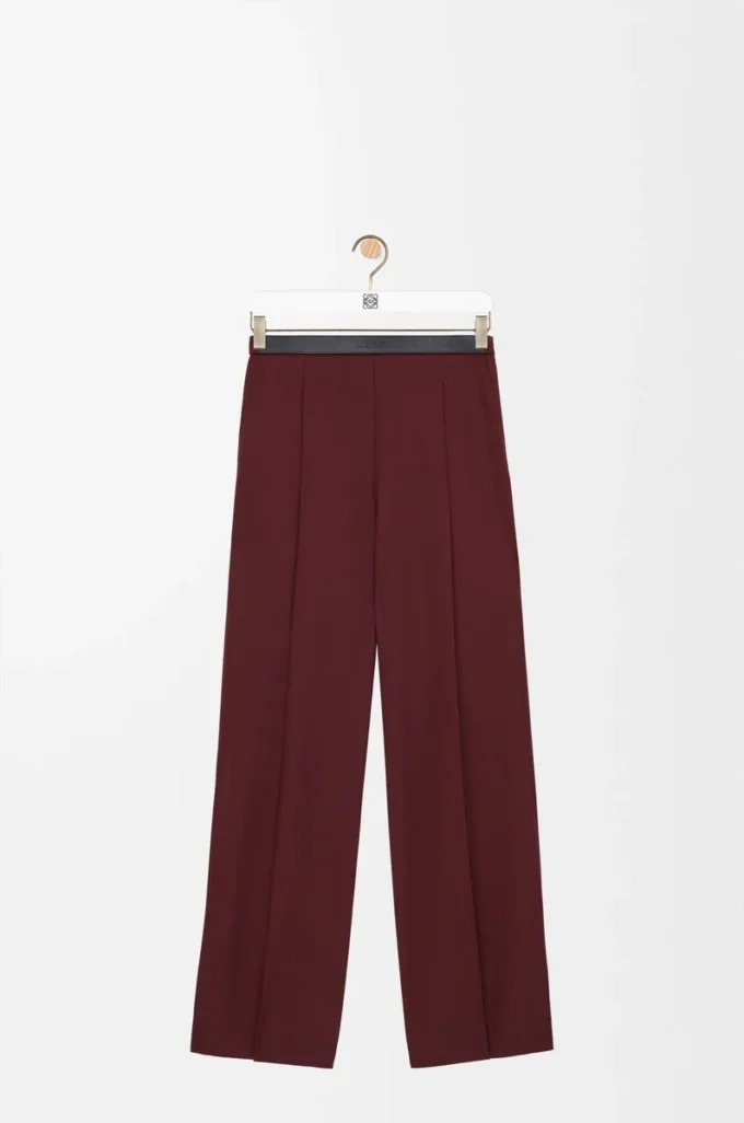Trousers in wool Burgundy Trousers in wool Burgundy