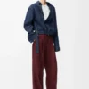 Trousers in wool Burgundy Trousers in wool Burgundy