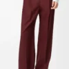 Trousers in wool Burgundy Trousers in wool Burgundy