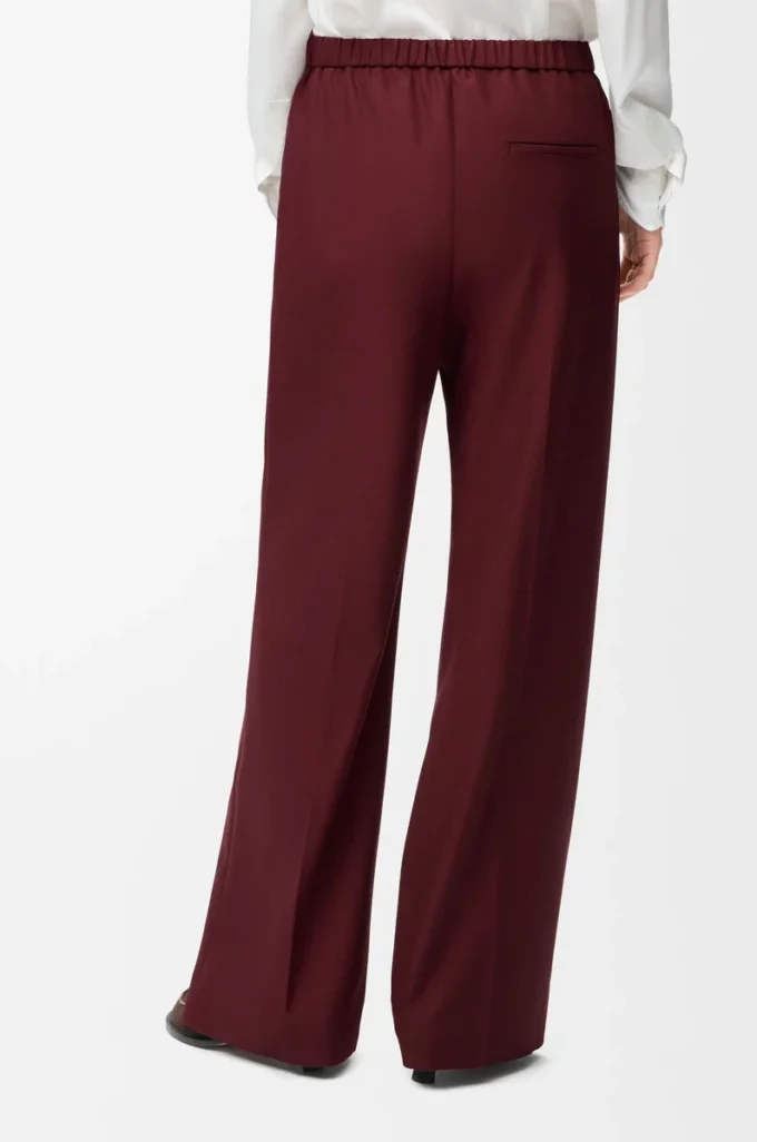 Trousers in wool Burgundy Trousers in wool Burgundy