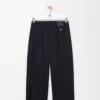 Trousers in wool Dark Navy Blue