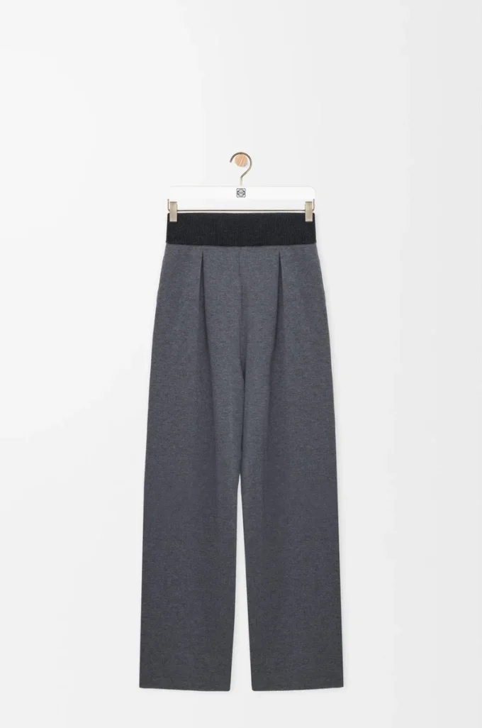 Trousers in wool Grey Melange Trousers in wool Grey Melange