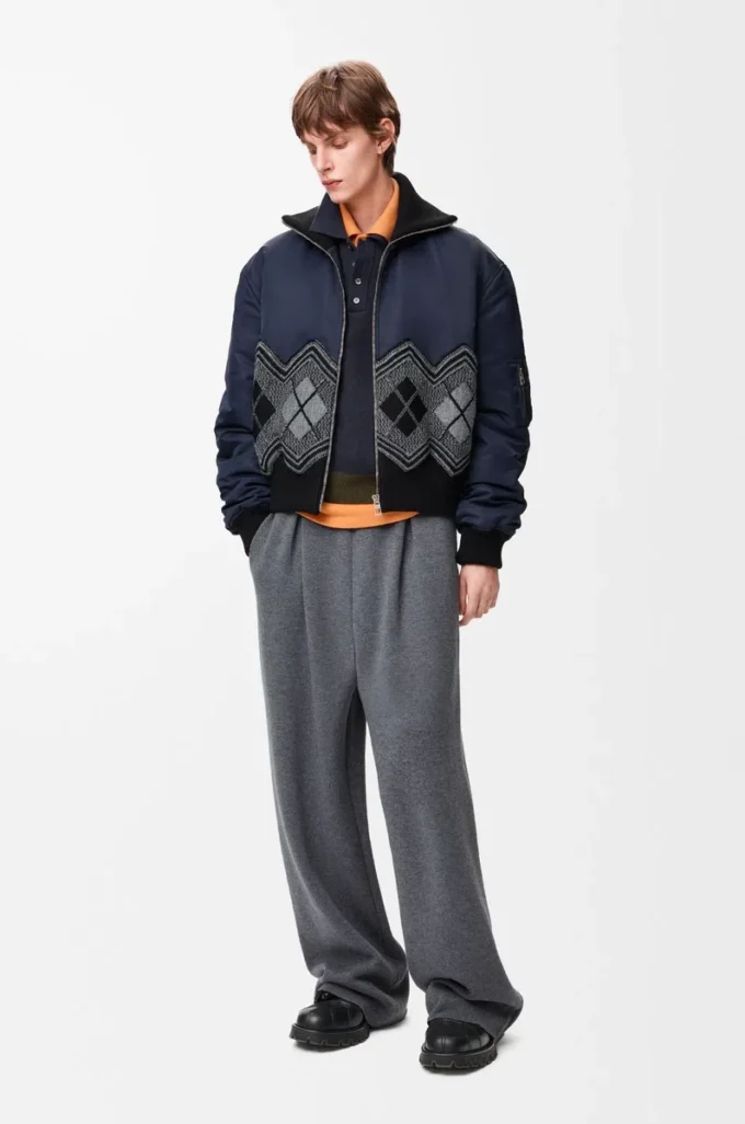 Trousers in wool Grey Melange Trousers in wool Grey Melange