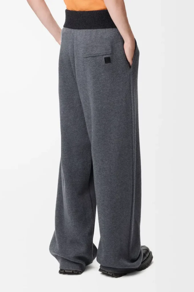 Trousers in wool Grey Melange Trousers in wool Grey Melange