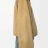 Turn-up jacket in suede lambskin Gold Turn-up jacket in suede lambskin Gold