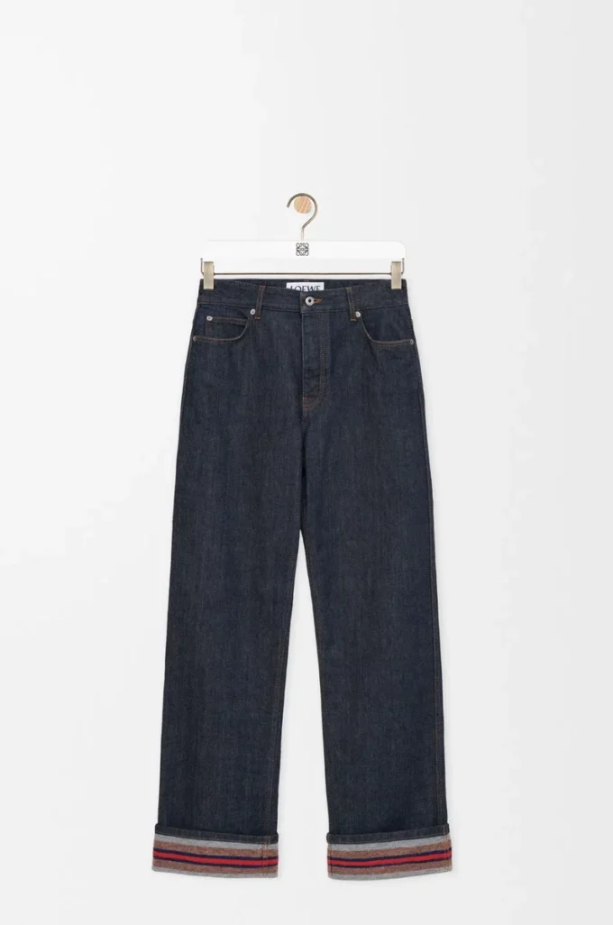 Turn-up jeans in denim Raw Denim/Blue Turn-up jeans in denim Raw Denim/Blue