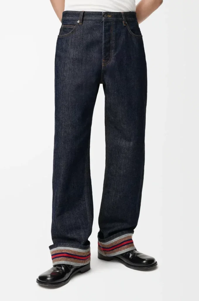 Turn-up jeans in denim Raw Denim/Blue Turn-up jeans in denim Raw Denim/Blue