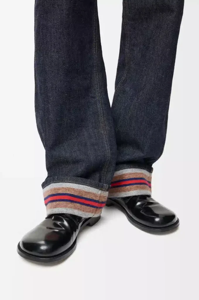 Turn-up jeans in denim Raw Denim/Blue Turn-up jeans in denim Raw Denim/Blue