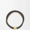 Twist bangle in calfskin Soft White Twist bangle in calfskin Soft White
