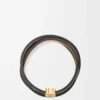Twist bangle in calfskin Tan Twist bangle in calfskin Tan