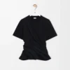 Twisted top in cotton blend Black Twisted top in cotton blend Black