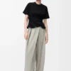 Twisted top in cotton blend Black Twisted top in cotton blend Black