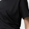 Twisted top in cotton blend Black Twisted top in cotton blend Black