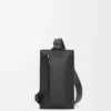 Vertical T Pocket in soft grained calfskin Black