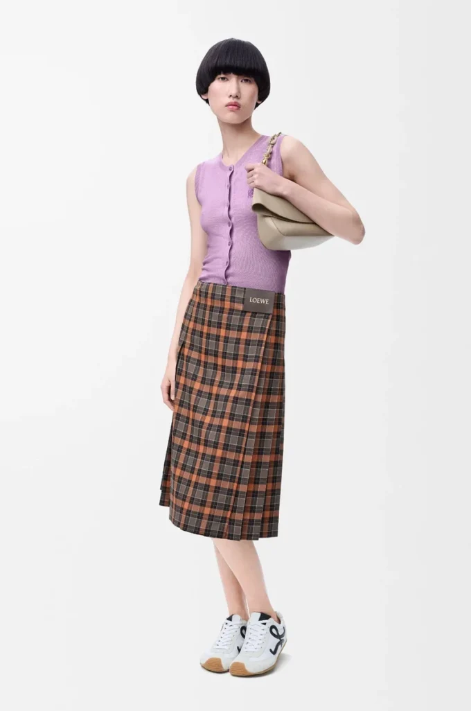 Vest in cashmere and silk Lilac Vest in cashmere and silk Lilac