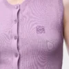 Vest in cashmere and silk Lilac Vest in cashmere and silk Lilac