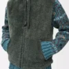 Vest in shearling Khaki Green