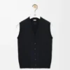 Vest in wool Black Vest in wool Black