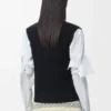 Vest in wool Black Vest in wool Black