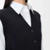 Vest in wool Black Vest in wool Black