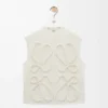 Vest in wool White Vest in wool White