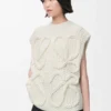 Vest in wool White Vest in wool White