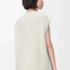 Vest in wool White Vest in wool White