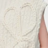 Vest in wool White Vest in wool White