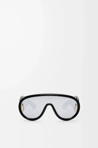 Wave mask sunglasses Black