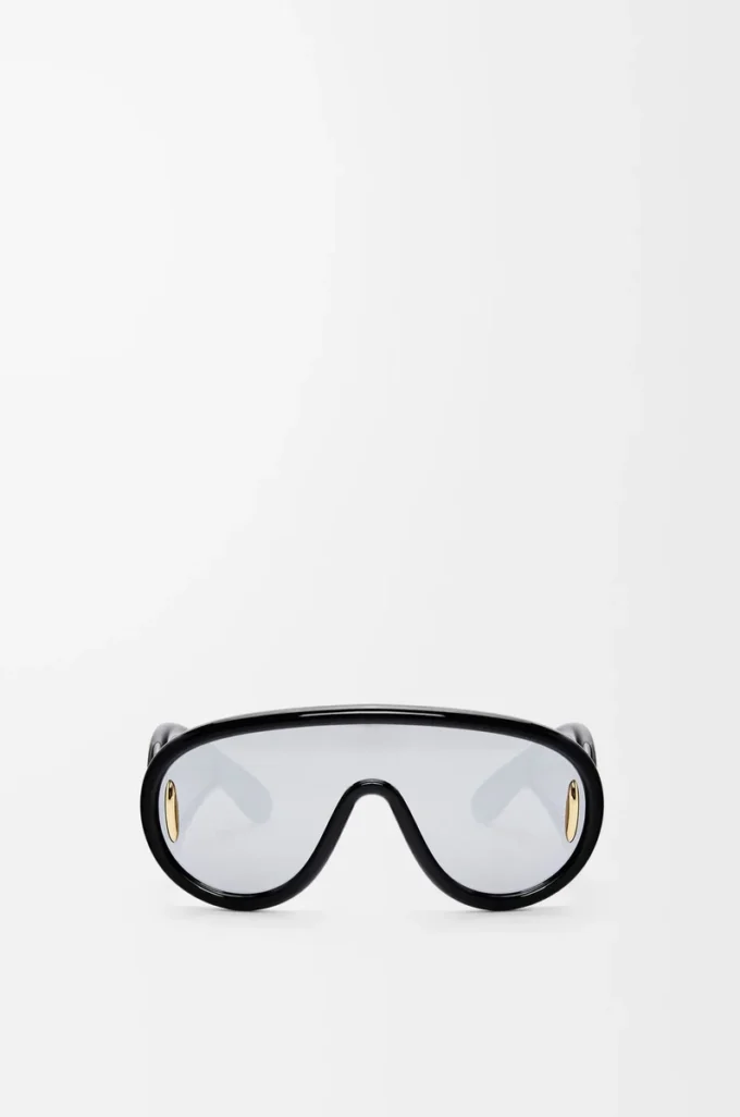 Wave mask sunglasses Black