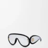 Wave mask sunglasses Black