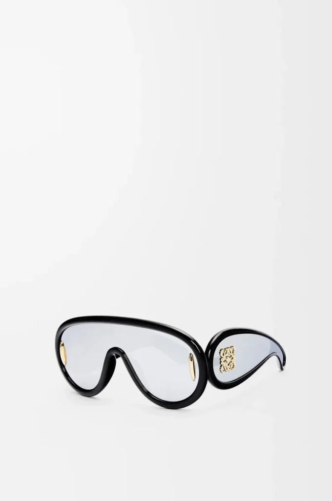 Wave mask sunglasses Black