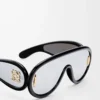 Wave mask sunglasses Black