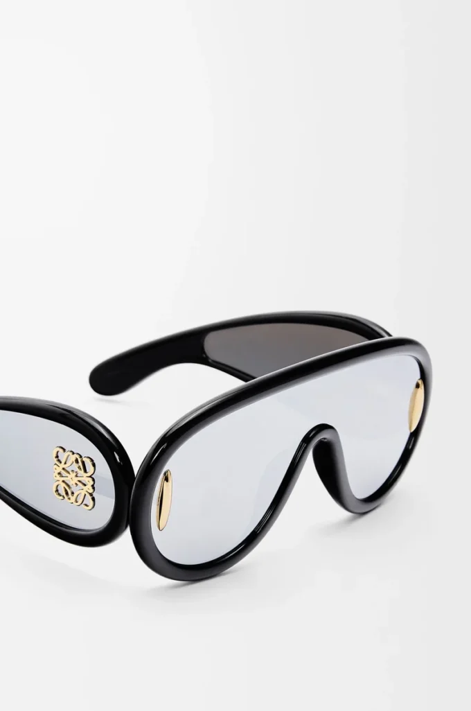 Wave mask sunglasses Black