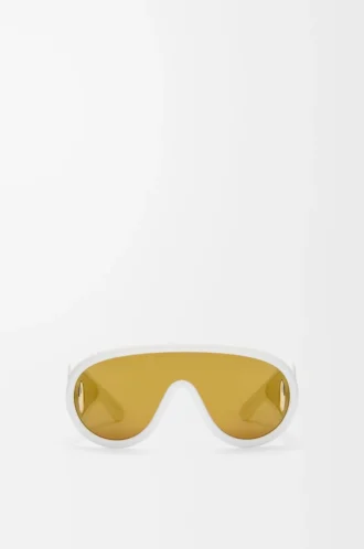 Wave mask sunglasses Ivory
