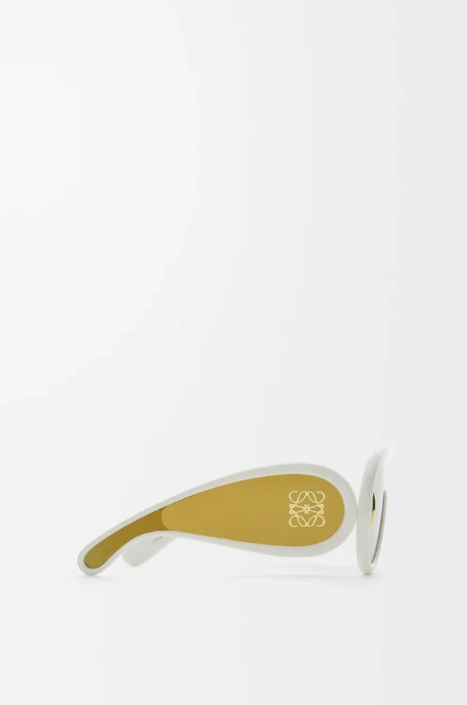 Wave mask sunglasses Ivory