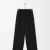 Wide leg trousers in wool Black Wide leg trousers in wool Black