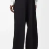 Wide leg trousers in wool Black Wide leg trousers in wool Black