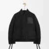 Workwear jacket in cupro blend Black
