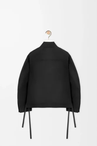 Workwear jacket in cupro blend Black