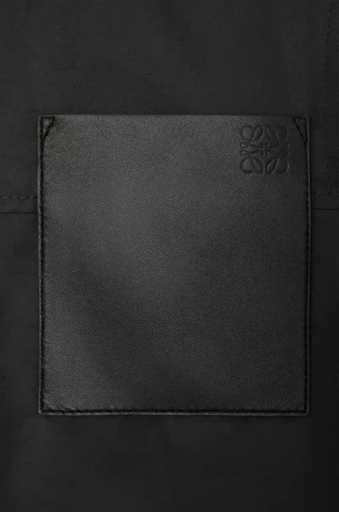 Workwear jacket in cupro blend Black