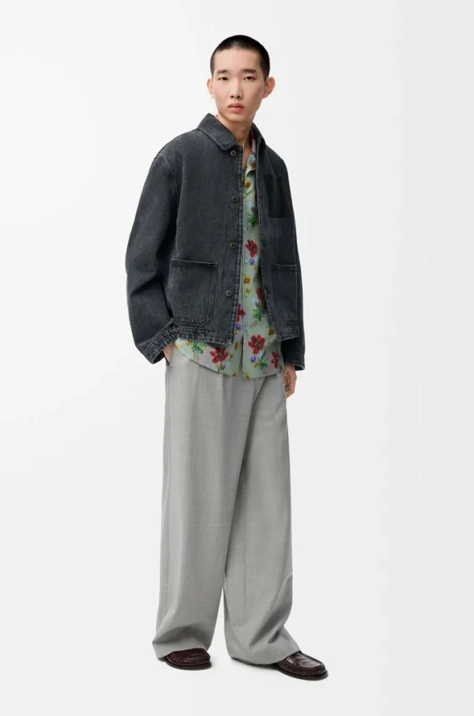 Workwear jacket in denim Black Workwear jacket in denim Black