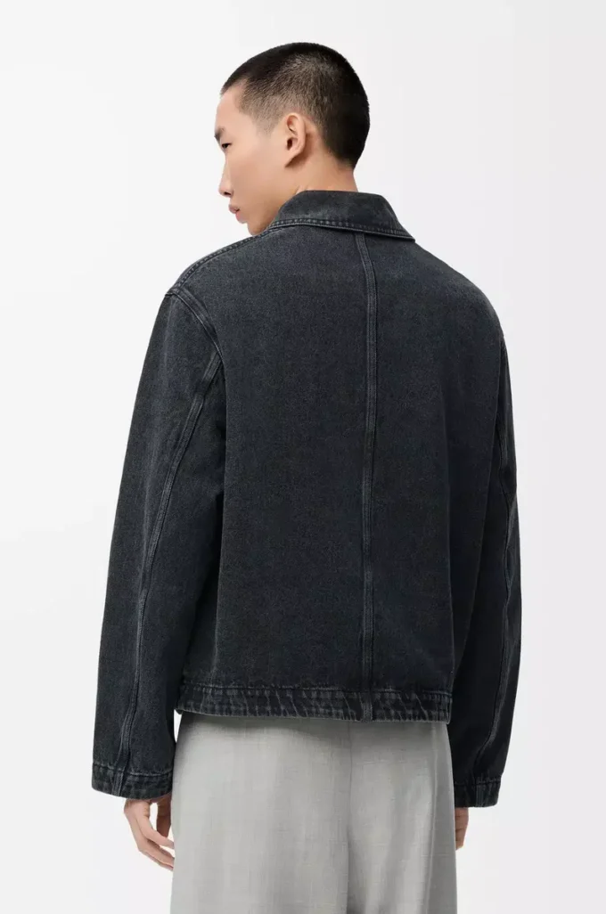 Workwear jacket in denim Black Workwear jacket in denim Black