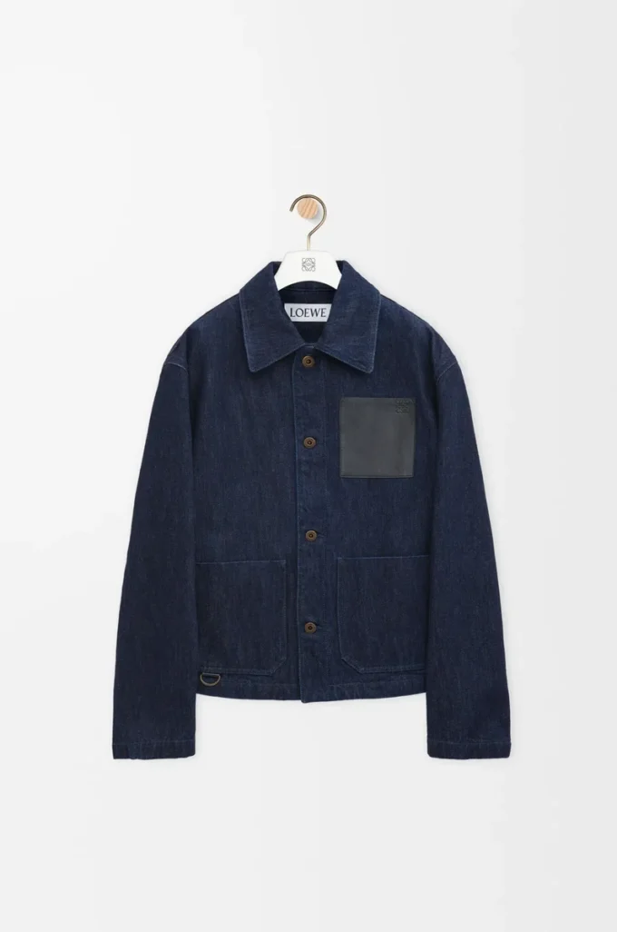 Workwear jacket in denim Indigo Blue Workwear jacket in denim Indigo Blue