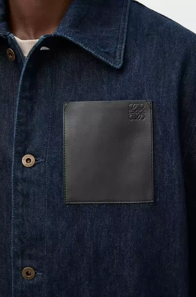 Workwear jacket in denim Indigo Blue Workwear jacket in denim Indigo Blue