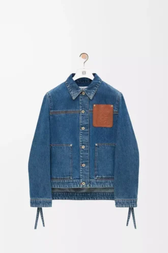 Workwear jacket in denim Jeans Blue
