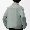Workwear jacket in denim Khaki Green Workwear jacket in denim Khaki Green