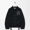 Workwear jacket in wool and cashmere Black Workwear jacket in wool and cashmere Black