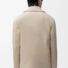 Workwear jacket in wool and cashmere Light Beige Melange