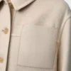 Workwear jacket in wool and cashmere Light Beige Melange Workwear jacket in wool and cashmere Light Beige Melange